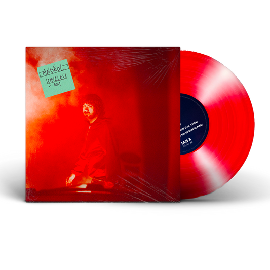 Vinyle rouge "Caillou" édition limitée dédicacé et numéroté